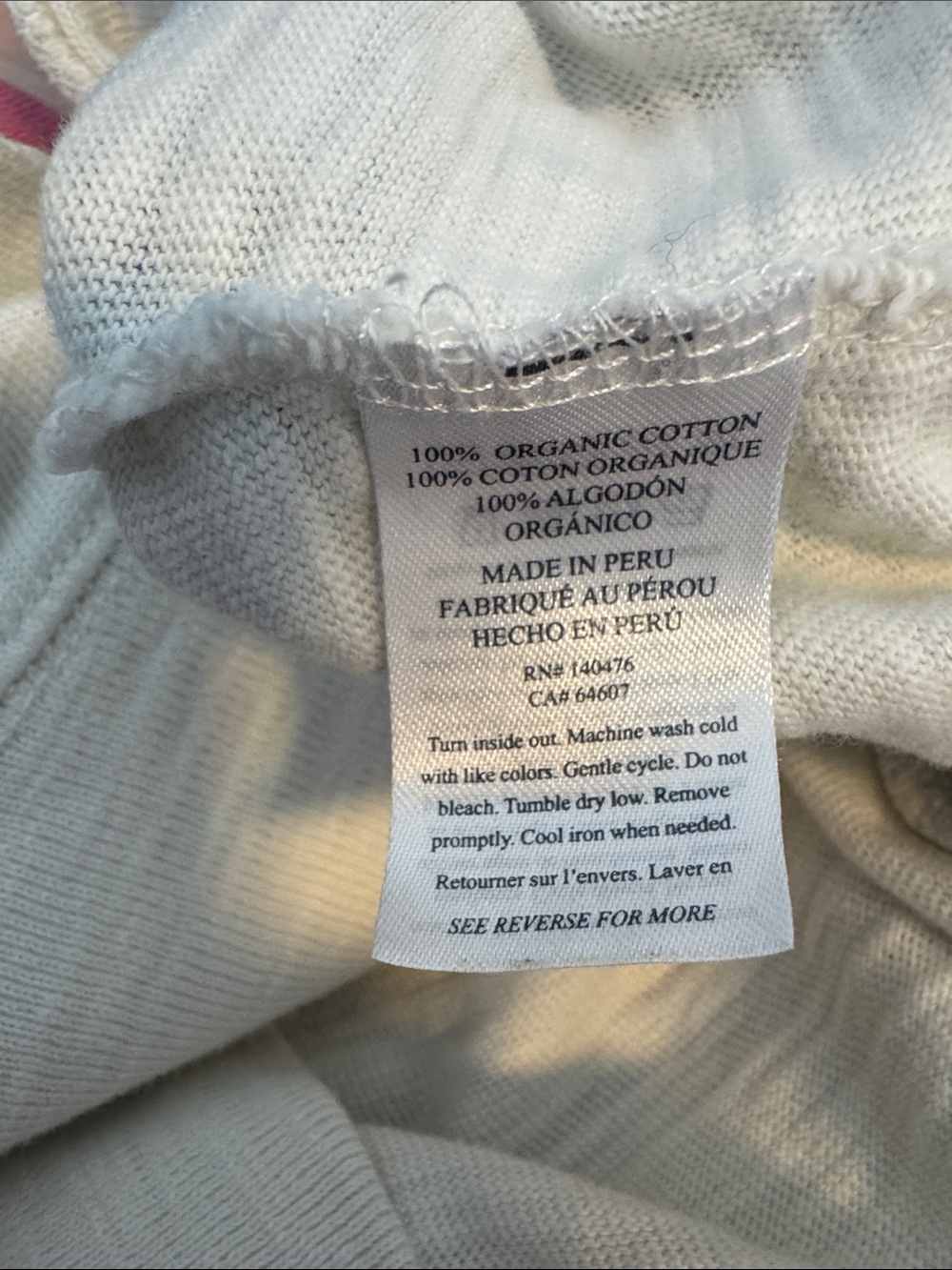 Faherty Sunwashed Slub Crewneck Soleil Sunset Waves Sweatshirt - Picture 5 of 6